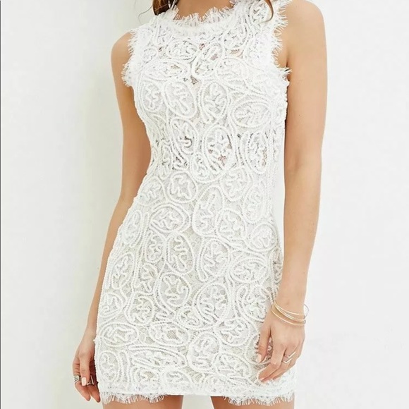 forever 21 white lace dress